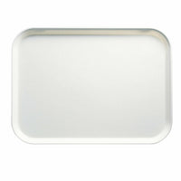 Cambro Camtray Rectangular Fast Food & Cafeteria Tray, 8 x 9-7/8 Inches, White Fiberglass