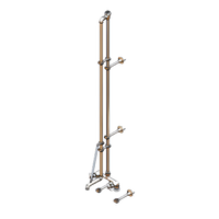 T&S Brass 8-Inch Center-Set Deck Mount Service Sink Mixing Faucet with Braced Bucket/Pail Hook Nozzle and Elevated Vacuum Breaker
