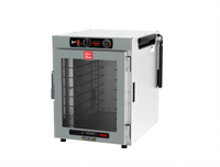 Metro HotBlox™ Wide 8-Pan Pass-Thru Insulated Holding Cabinet with Clear Front Door and Solid Rear Door