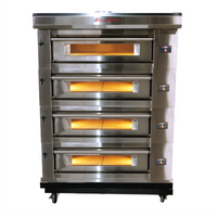 Marra Forni ELST37-36/4 Four-Deck Electric Stackable Deck Oven with 37 x 36 Inch MarraStone Cooking Surface