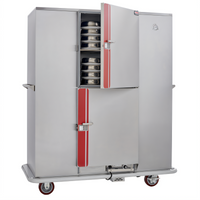 Classic Carter Mobile Insulated Electric Banquet Holding Cabinet with Dutch Door, 200 Covered Plate Capacity