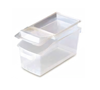 Araven 3.6 Gallon Translucent Polypropylene Food Storage Container with Dispenser Lid