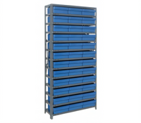 Quantum Heavy-Duty Stationary Wire Shelving Unit with 36 Bins