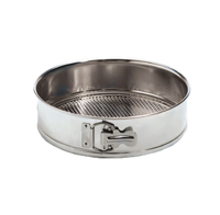 American Metalcraft 10 1/4 Inch Round Tin-Plated Steel Springform Pan with Removable Bottom