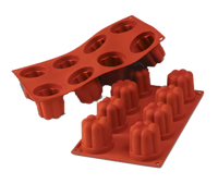 Silikomart Siloconflex Bavarese 8-Cavity Silicone Mold