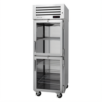Turbo Air PRO Series 26 Cu. Ft. Reach-In Heated Holding Cabinet with 2 Glass Half Doors