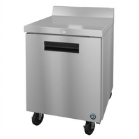 Hoshizaki Steelheart 27-Inch One-Section Worktop Refrigerator, 7.21 Cu. Ft., Solid Hinged Door, Rear-Mounted Self-Contained Refrigeration