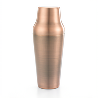 Barfly Parisienne 2-Piece 24 oz Cocktail Shaker Set, Antique Copper Plated