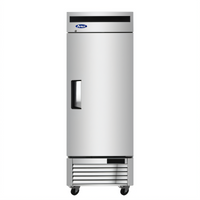 Atosa One-Section Reach-In Refrigerator, 12.57 Cu. Ft., Bottom-Mount Self-Contained, Solid Door