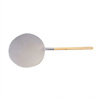 American Metalcraft 16-Inch Round Aluminum Pizza Peel with Wood Handle, 38-Inch Overall Length