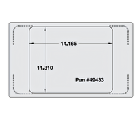 Miramar Single Size Stainless Steel Food Pan Template for Miramar Cookware