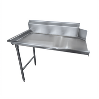 Advance Tabco Clean Straight Dishtable, Right-to-Left, Left-Side Attachment