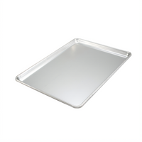 Winco Full-Size Open-Bead Aluminum Sheet Pan, 12 Gauge, 18 x 26 Inch