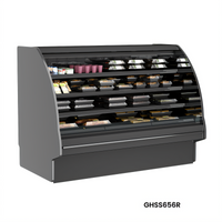 Structural Concepts Fusion Curved Countertop Refrigerated Self-Service Display Case, 75-3/8 Inch Wide