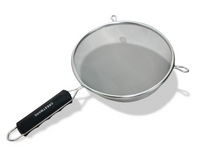 Crestware 8-Inch Medium Single Mesh Strainer with Plastic Handle