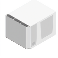 RATIONAL Type XS Left Side Panel Heat Shield, 2-1/4 Inch Wide, Stainless Steel