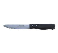 Gaucho II 6-Inch Serrated Steak Knife with Polypropylene Handle, Black