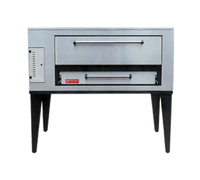 Marsal SD-1048 Gas Deck Pizza Oven with Brick Deck, 10-Inch Chamber, and 4-Pie Capacity