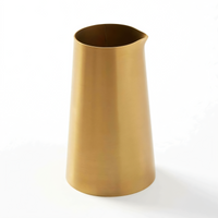 Evolution Handleless Stainless Steel Creamer, 4.5 oz, Satin Gold Finish