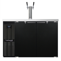 Continental Refrigerator KC50N 50-Inch 2-Keg Capacity Black Front Breathing Keg Cooler