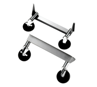 Caster Kit for RW Series Units, Set of 4 with 2 Front Brakes