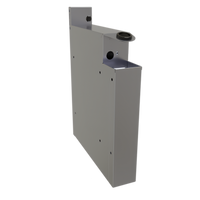 Extra Deep Underbar Stainless Steel Soda Gun Holder with Integral Drip Pan