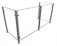 Hatco Flav-R-Shield Full-Service Pass-Over Sneeze Guard, 48 Inch Wide, Single-Sided