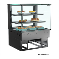 Reveal® 47-3/4-Inch Self-Service Heated Slide-In Counter Display Case with Straight Glass Front