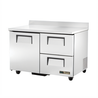 True TWT-48D-2-HC Two-Section Worktop Refrigerator with 1 Door and 2 Drawers