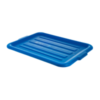 Comfort Curve Universal Bus Tub Lid for 15 x 20 Tote Boxes, Blue Polypropylene