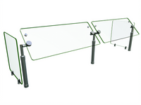 Hatco Flav-R-Shield B950-72 Adjustable Self-Service 2-Bay Sneeze Guard, 72-Inch Wide