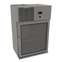 Glastender WMR24X-R Wall-Mount Refrigerator, 24 Inch, 3.9 Cu. Ft., Right-Hinged Glass Door