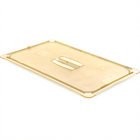 StorPlus High Heat Full-Size Handled Universal Food Pan Lid, Amber Polyethersulfone
