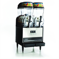 Omega OFS20 Countertop Granita Machine with Lighted Top Panel, 2 x 3-Gallon Bowls