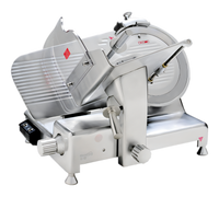 Eurodib HBS350L 14-Inch Belt-Drive Gravity Feed Meat Slicer with Sharpener