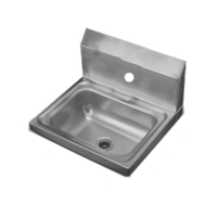 Vollrath Wall-Mount Stainless Steel Hand Wash Sink, 1-Hole for Electronic Mixing Faucet, 17 x 15 Inches