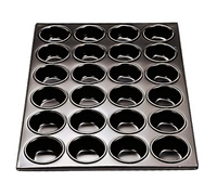 Admiral Craft Non-Stick Aluminum 24-Cup Muffin Pan, 20-1/2 x 14 x 1-1/4 Inch
