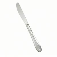 Peacock Pattern European Table Knife, 9-5/8 Inch, 18/8 Stainless Steel, Extra Heavyweight, Mirror Finish
