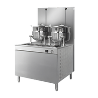 Cleveland Range Gas Kettle/Cabinet Assembly, 36-Inch Cabinet Base, 2 x 10-Gallon Kettles, 300,000 BTU Boiler