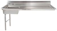 60-Inch Left-Side Undercounter Soiled Dishtable with 20