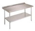 Thumbnail image #1 for John Boos Stallion Economy Stainless Steel Work Table, 36 x 30 Inches, 5-Inch Backsplash