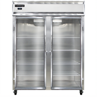 Continental Refrigerator 2FENGD Extra-Wide Two-Section Reach-in Glass Door Freezer