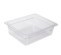 Crestware Half-Size Clear Polycarbonate Food Pan, 2-1/2 Inch Deep