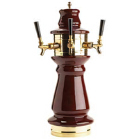 Micro Matic Vienna Ceramic Countertop Air-Cooled 3-Faucet Draft Beer Tower