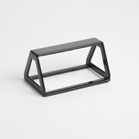 American Metalcraft Black Rubberized Rectangular Display Wedge