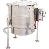 Crown ELT-40 40 Gallon Electric Tilting Steam Kettle with Tri-Leg Base
