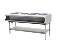 Eagle Group Electric Sealed-Well Hot Food Table with Open Base, 4 Wells, 63-1/2 Inch