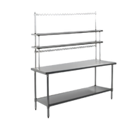 Spec-Master SE Series Stainless Steel Work Table with Flex-Master Overshelf Kit, 48