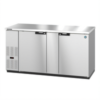 Hoshizaki BB69-S 69.5-Inch Two-Section Reach-In Back Bar Cooler with Solid Hinged Doors