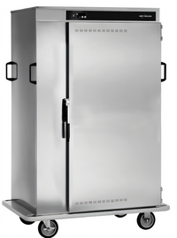 Halo Heat 128-Plate Stainless Steel Mobile Hot Holding Banquet Cart
